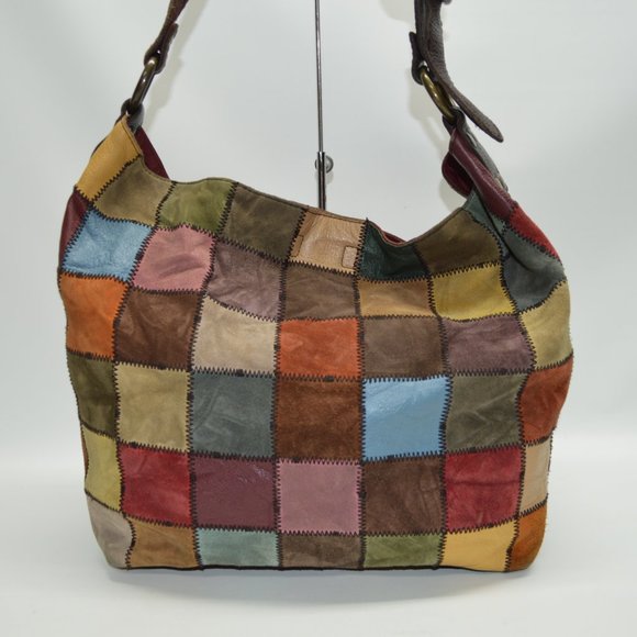 Lucky Brand Handbags - Lucky Brand Vintage Patchwork Leather Large Bag